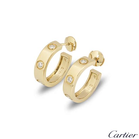 gold earrings cartier|cartier earrings price list.